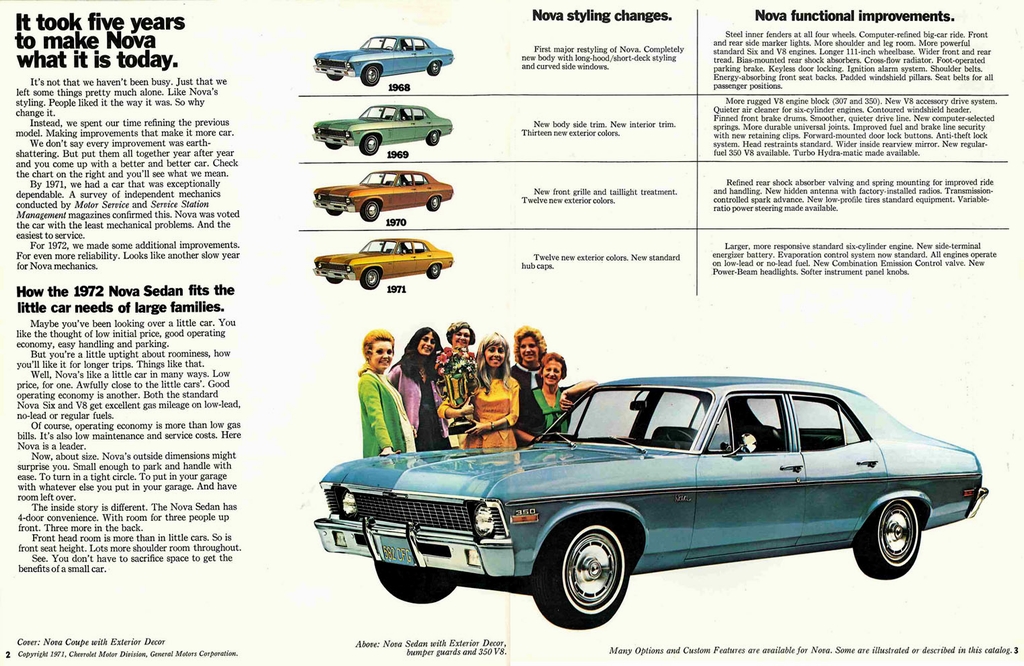 1972 Chevrolet Nova Brochure Page 5